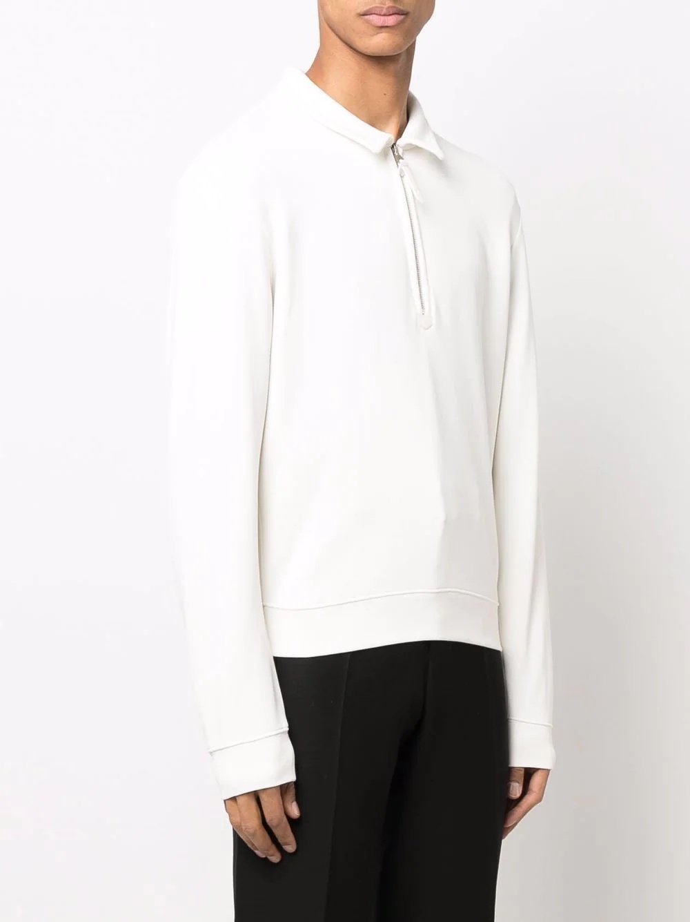 half-zip polo-collar sweatshirt - 3