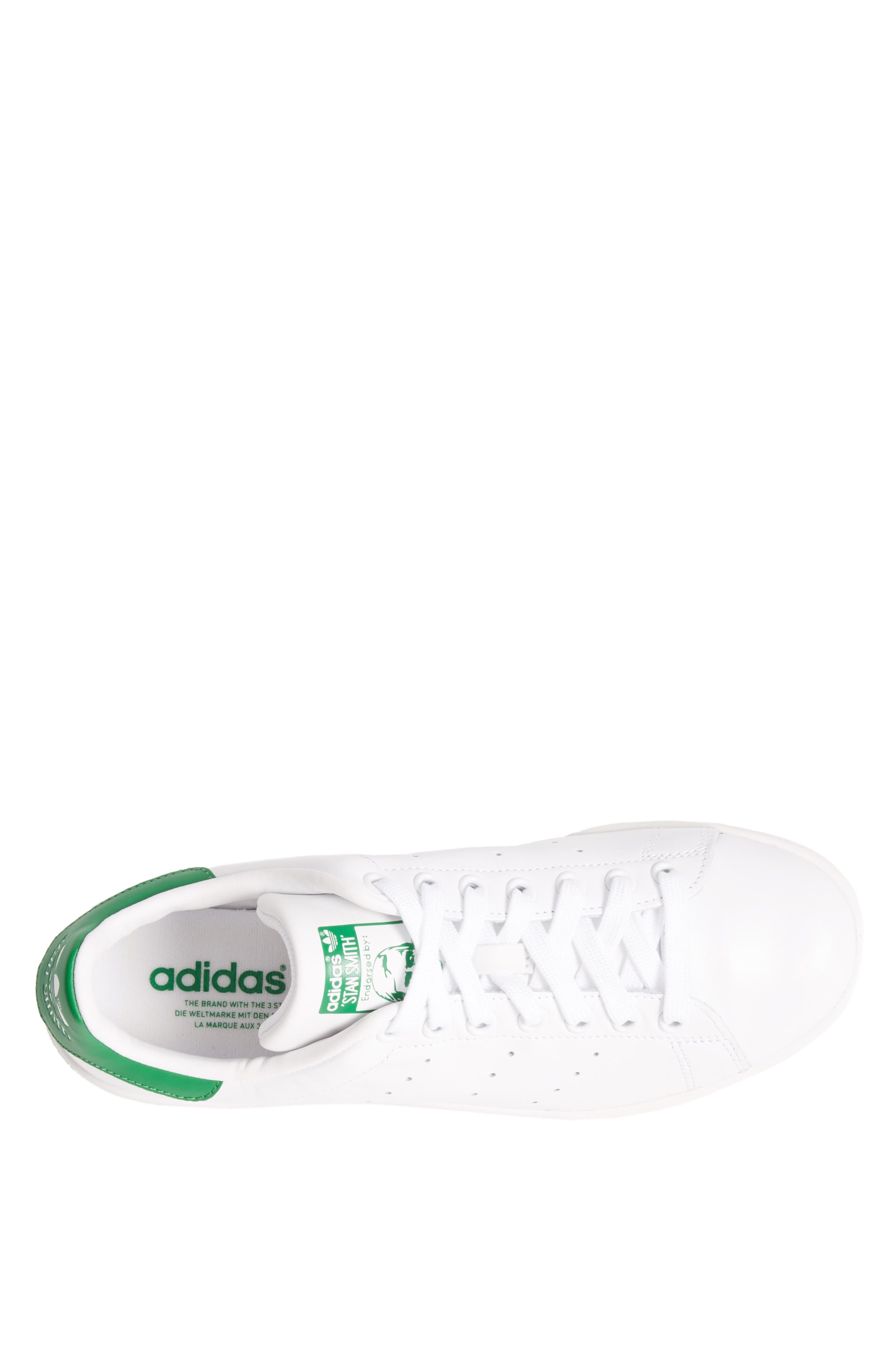 adidas Stan Smith Sneaker in White/white/green at Nordstrom - 4