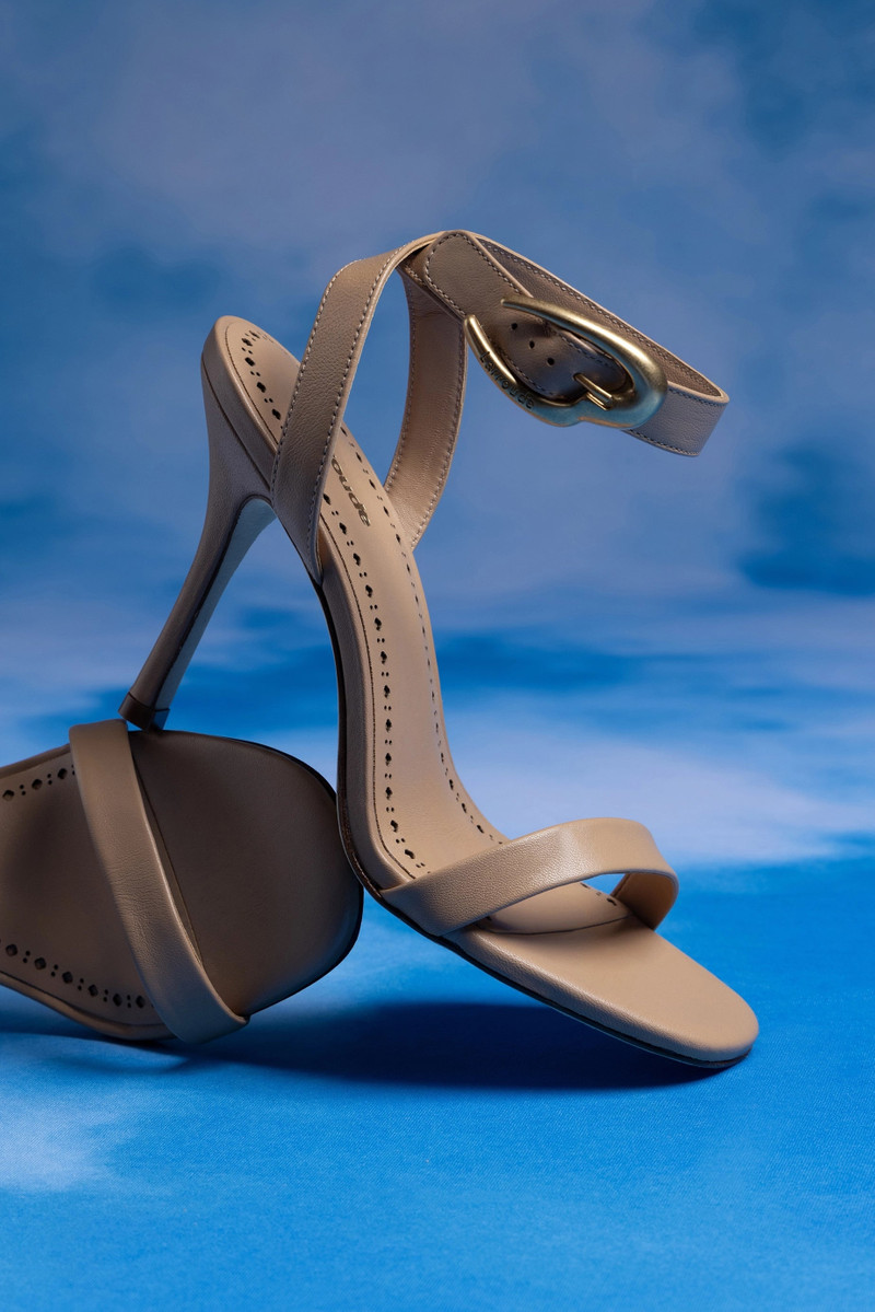 Larroudé Verona Sandal In Tan Leather outlook
