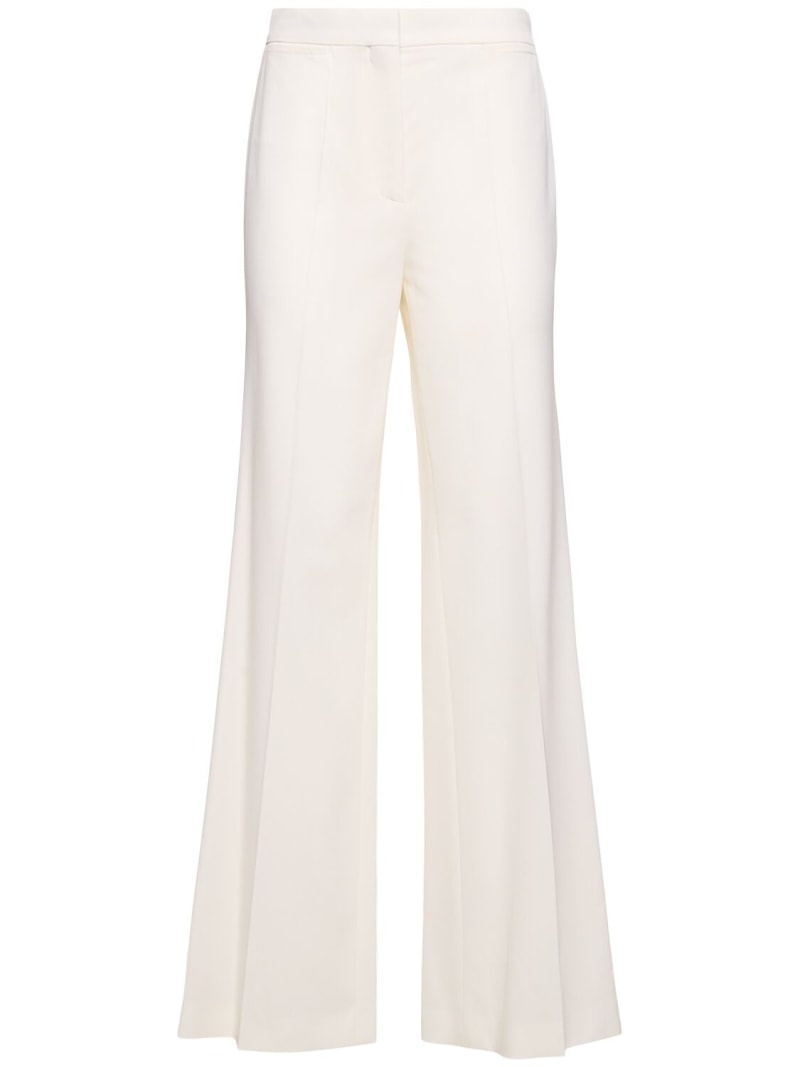 Tailored wool blend flared pants - 1