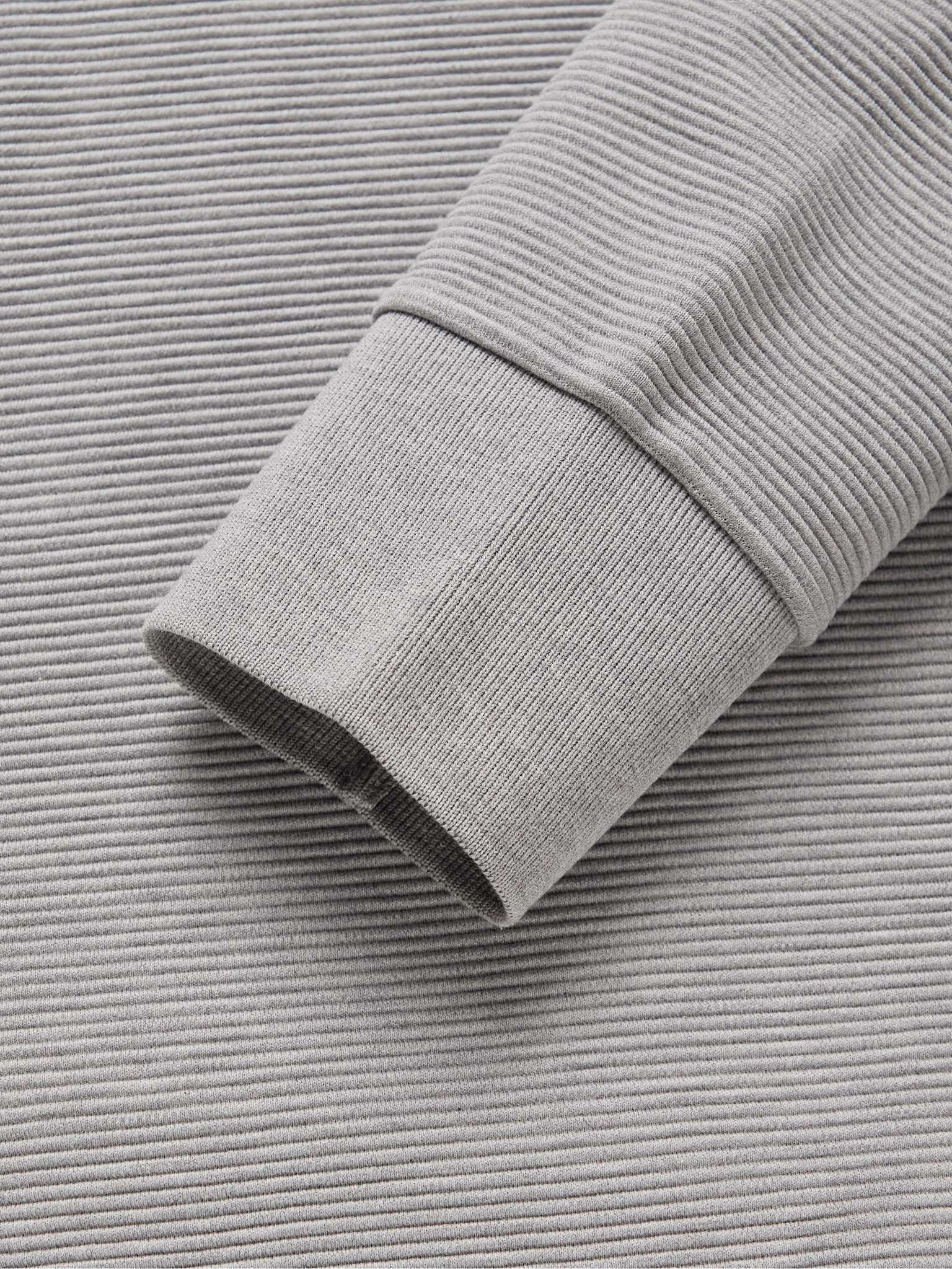 Striped Ribbed Cotton-Jersey Sweatshirt - 3