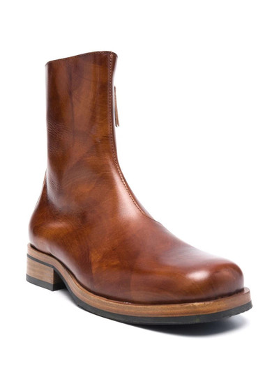 Our Legacy square-toe leather boots outlook