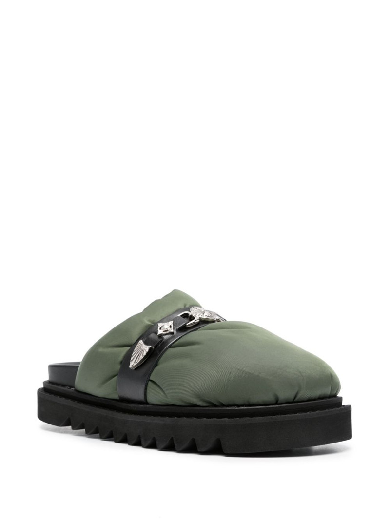 TOGA VIRILIS stud-embellished slip-on mules outlook