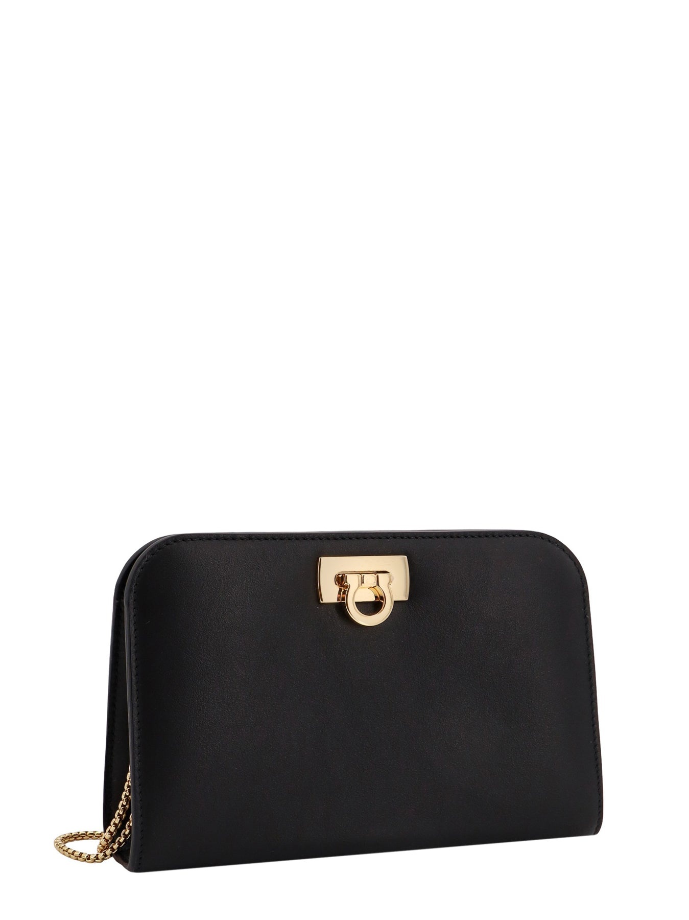 Leather shoulder bag with iconic Gancini detail - 3