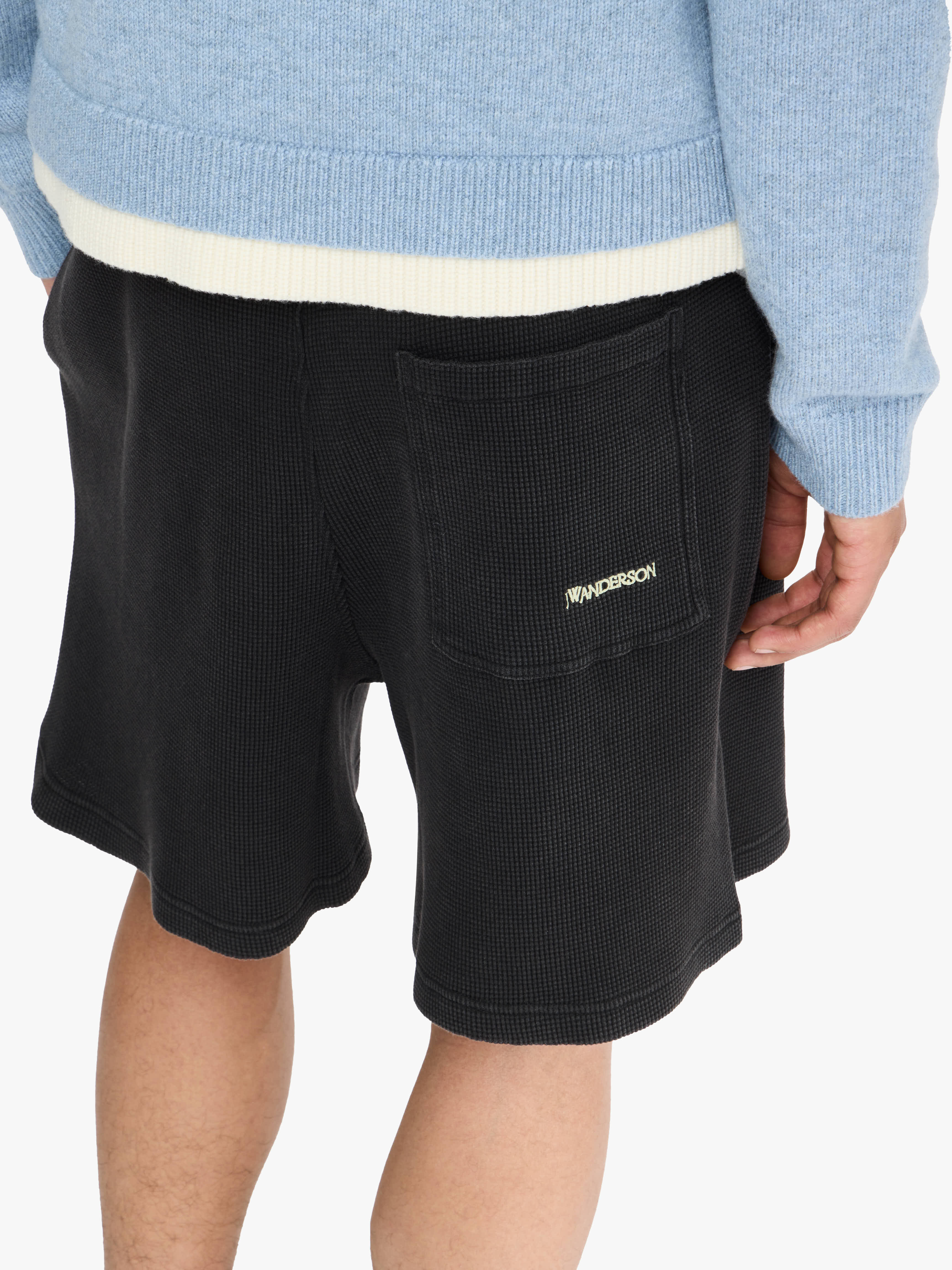 GARMENT DYE WAFFLE SHORTS - 4