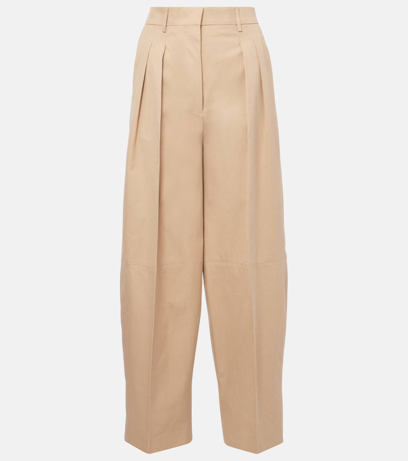 Dash high-rise cotton wide-leg pants 1