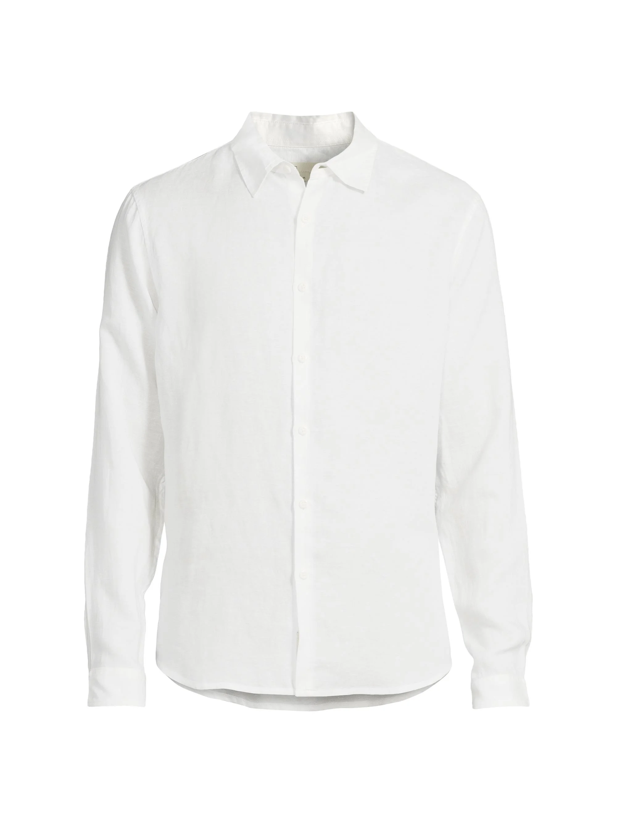 Men's Air Linen Long-Sleeve Shirt - White - 1