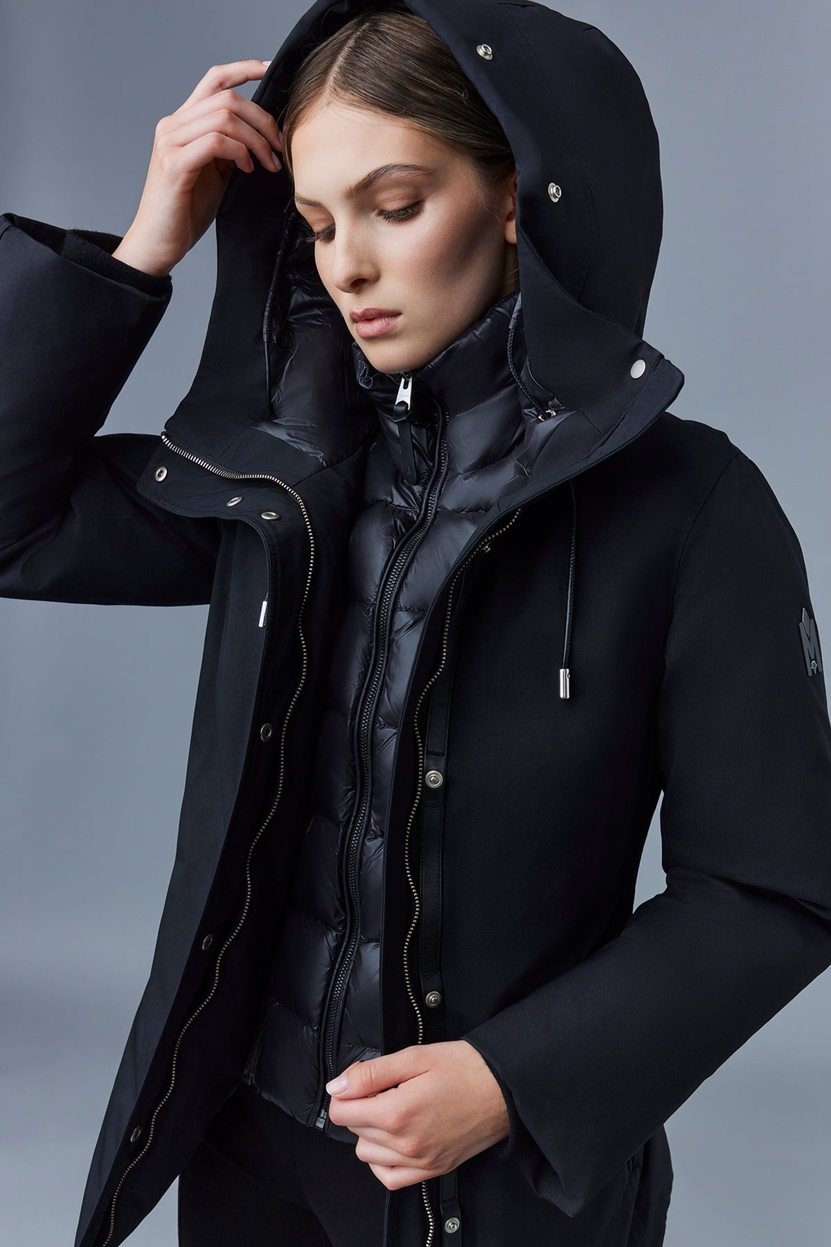 JENI 2-in-1 down parka with removable bib and sheepskin trim - 4