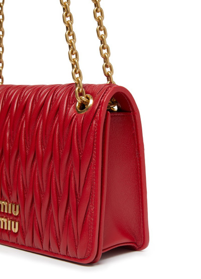 Miu Miu Mini quilted leather bag outlook
