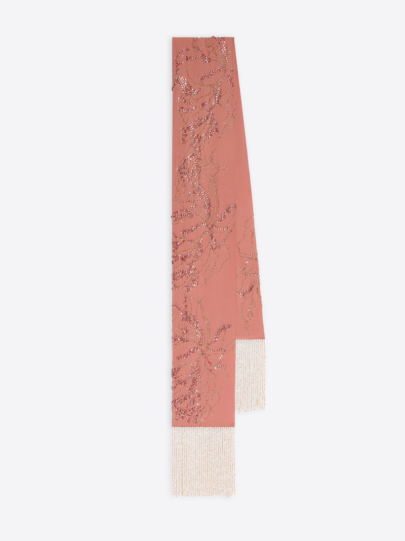 EMBELLISHED SILK SCARF 1