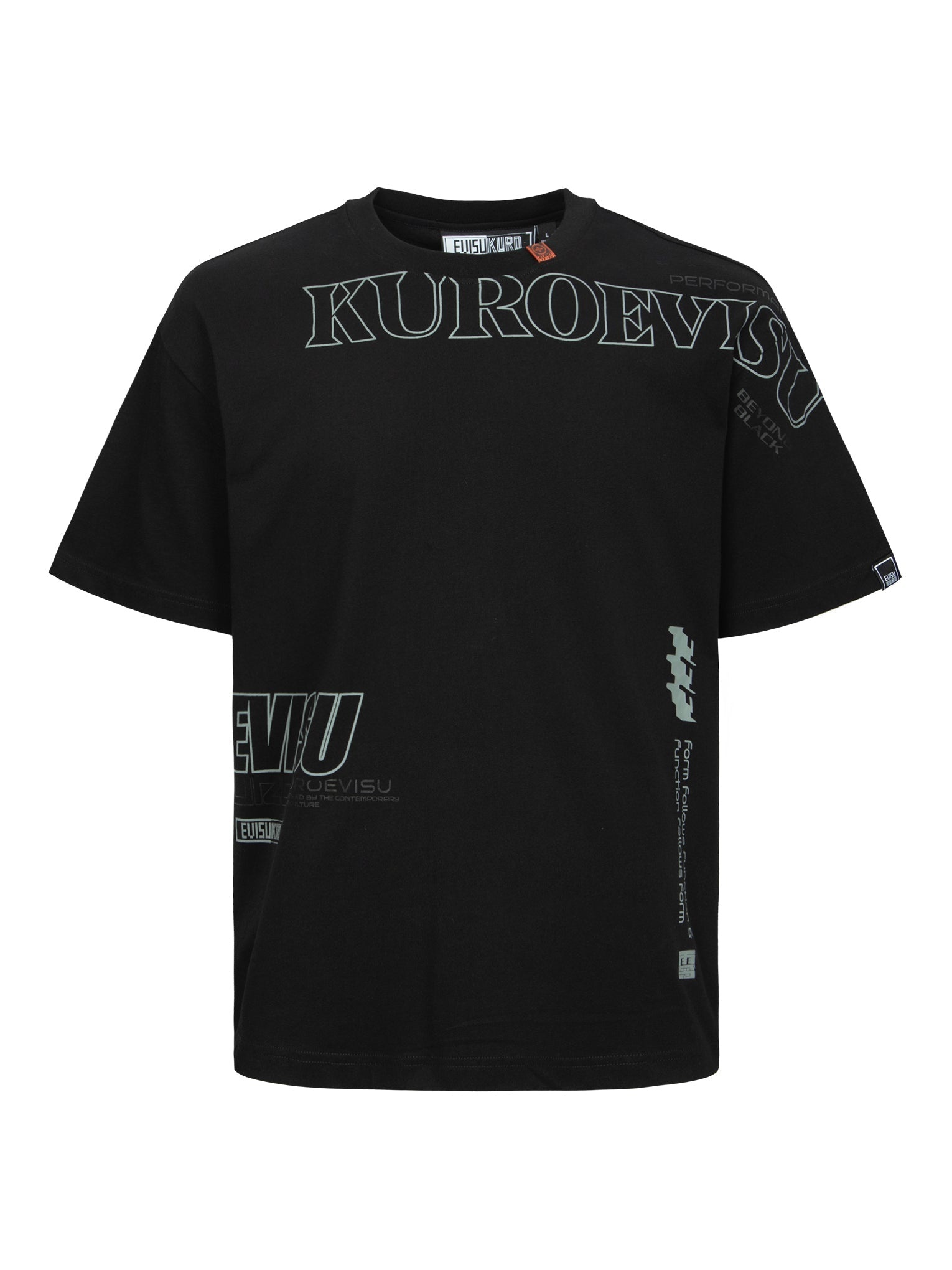 Logo and Slogan Print Fashion Fit T-Shirt - 10