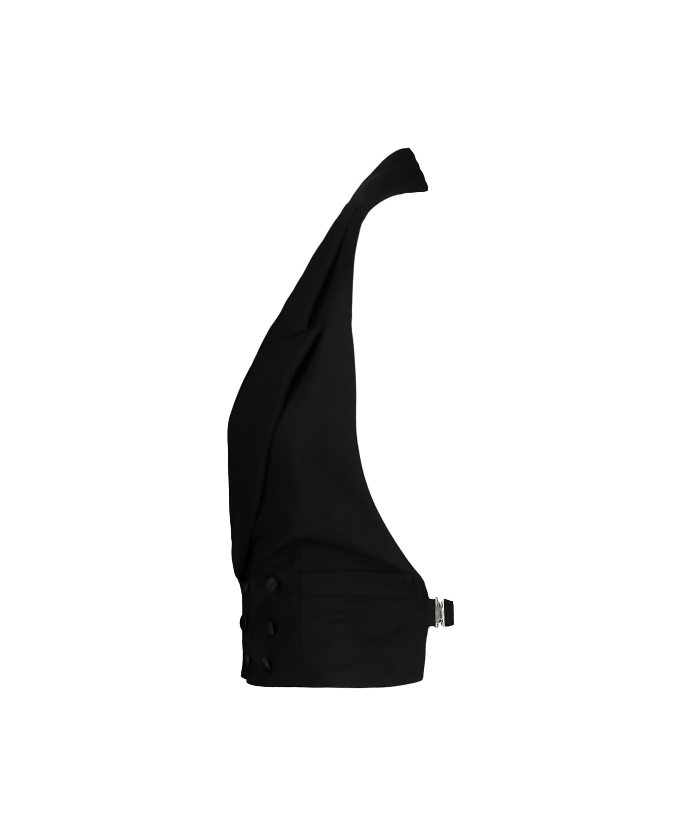Halterneck Sleeveless Double-breasted Waistcoat - 2