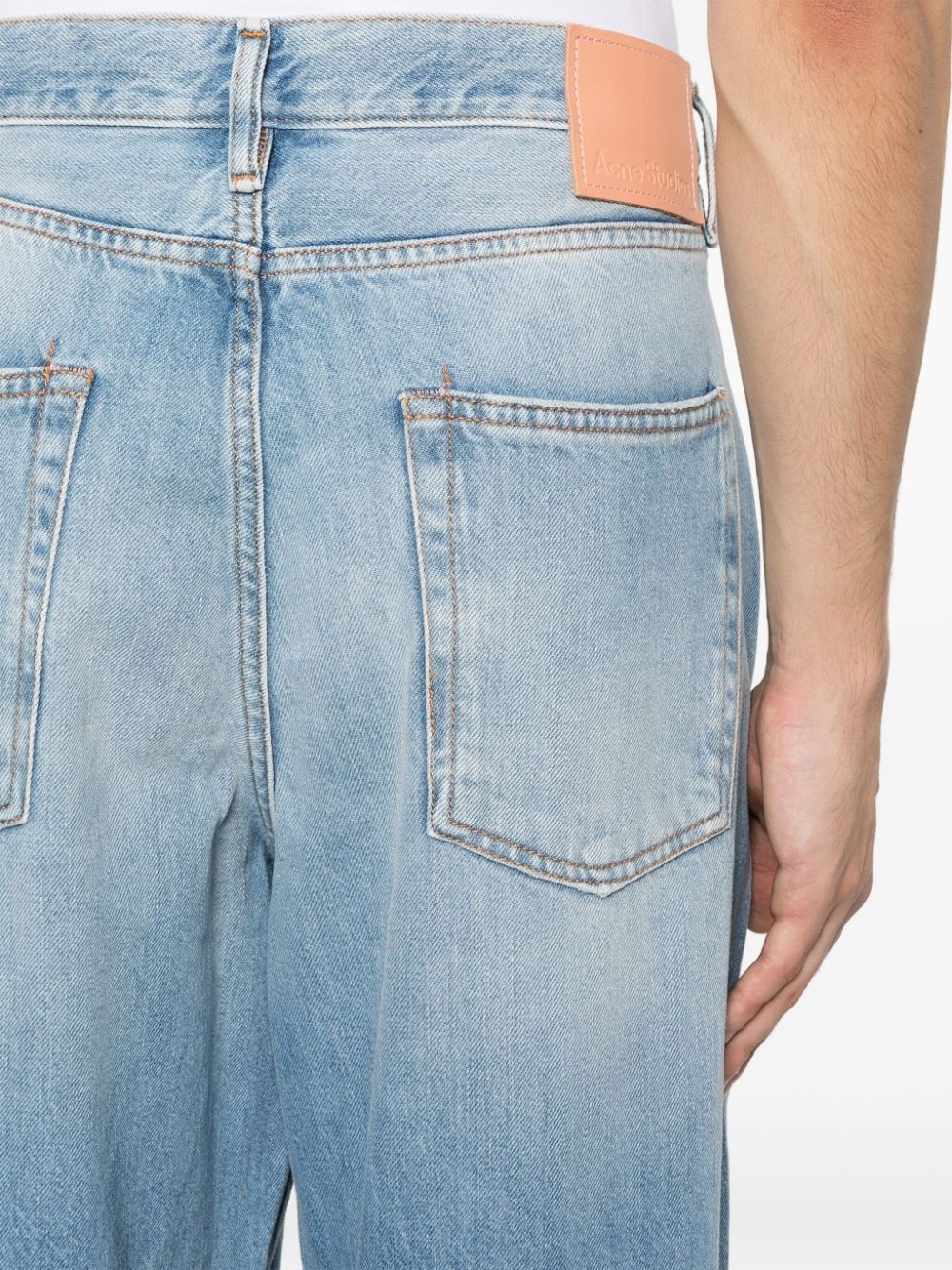 mid-rise wide-leg jeans - 5