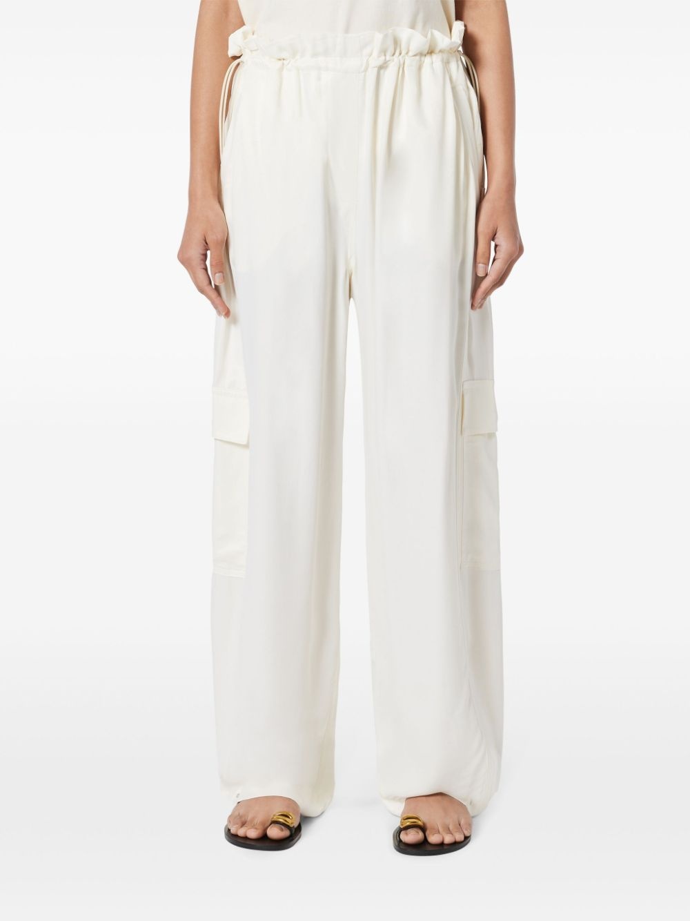 satin cargo pants - 3