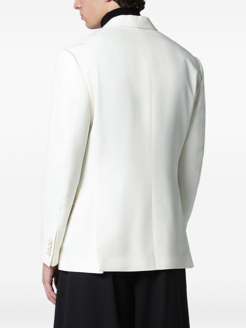 brooch-detail double-breasted blazer 3