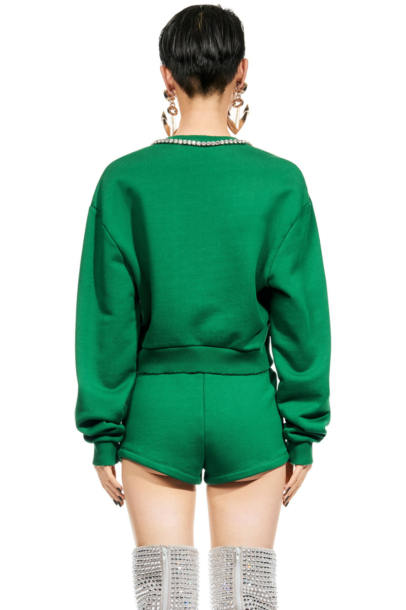 AREA DECO BOW V-NECK SWEATSHIRT outlook