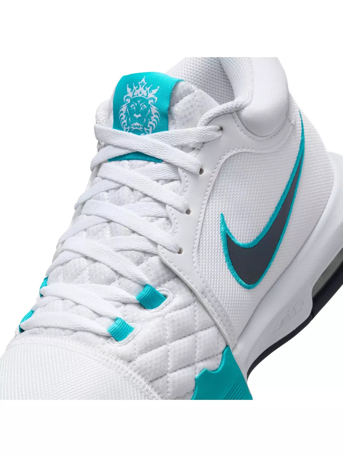 LeBron Witness VIII "White/Dusty Cactus/Obsidian" Men's Basketball Shoe - 7