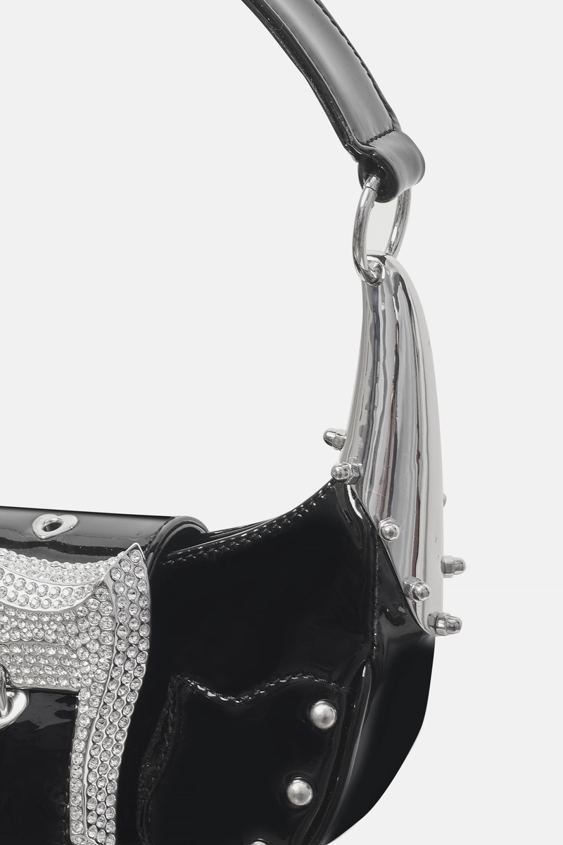 DEVILLE BAG PATENT LEATHER BLACK 3