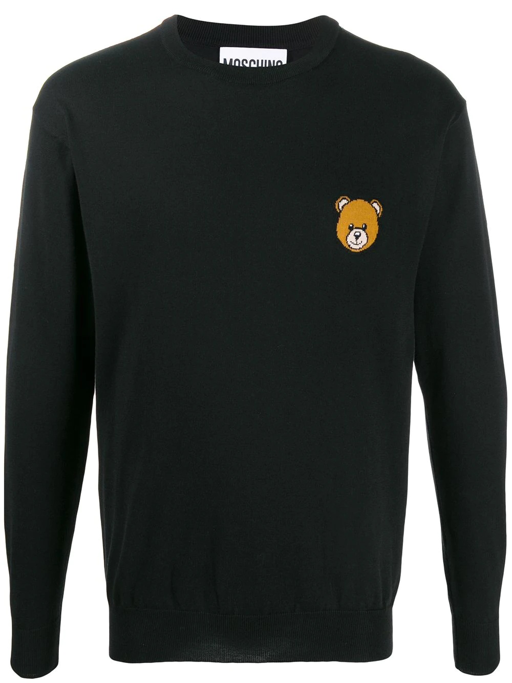 Teddy Bear intarsia crew-neck jumper - 1