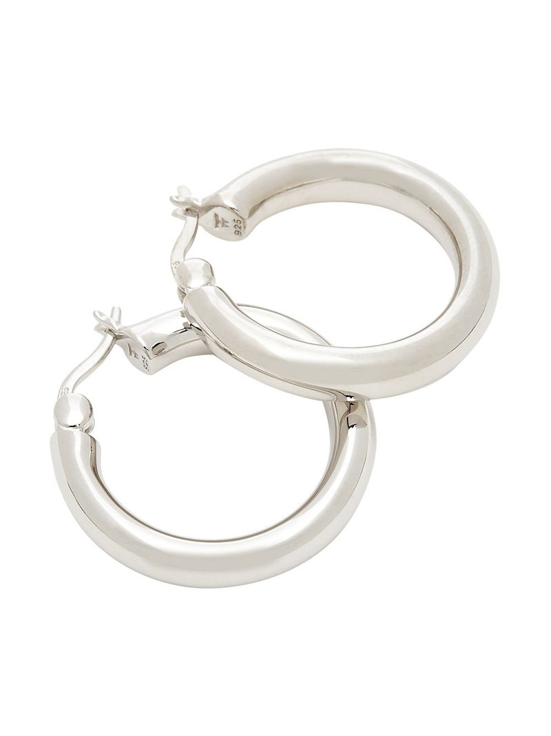TOM WOOD medium classic thick hoop earrings outlook