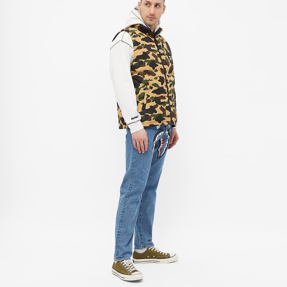 A Bathing Ape 1st Camo Reversible Down Vest - 9