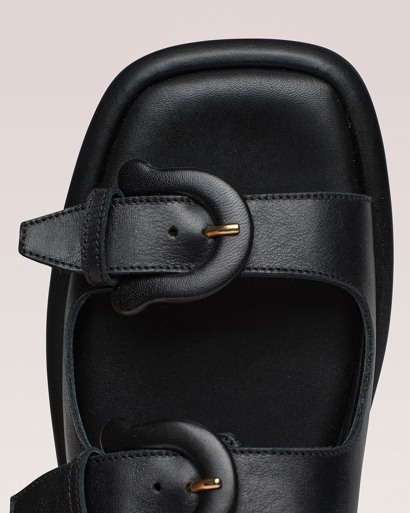 EKEMMA MENS - Suede slingback sandals - Black 7