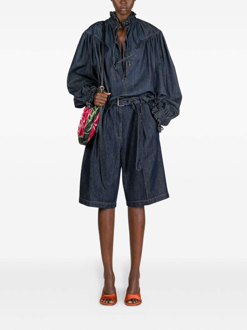 Dries Van Noten small graphic-print shoulder bag outlook