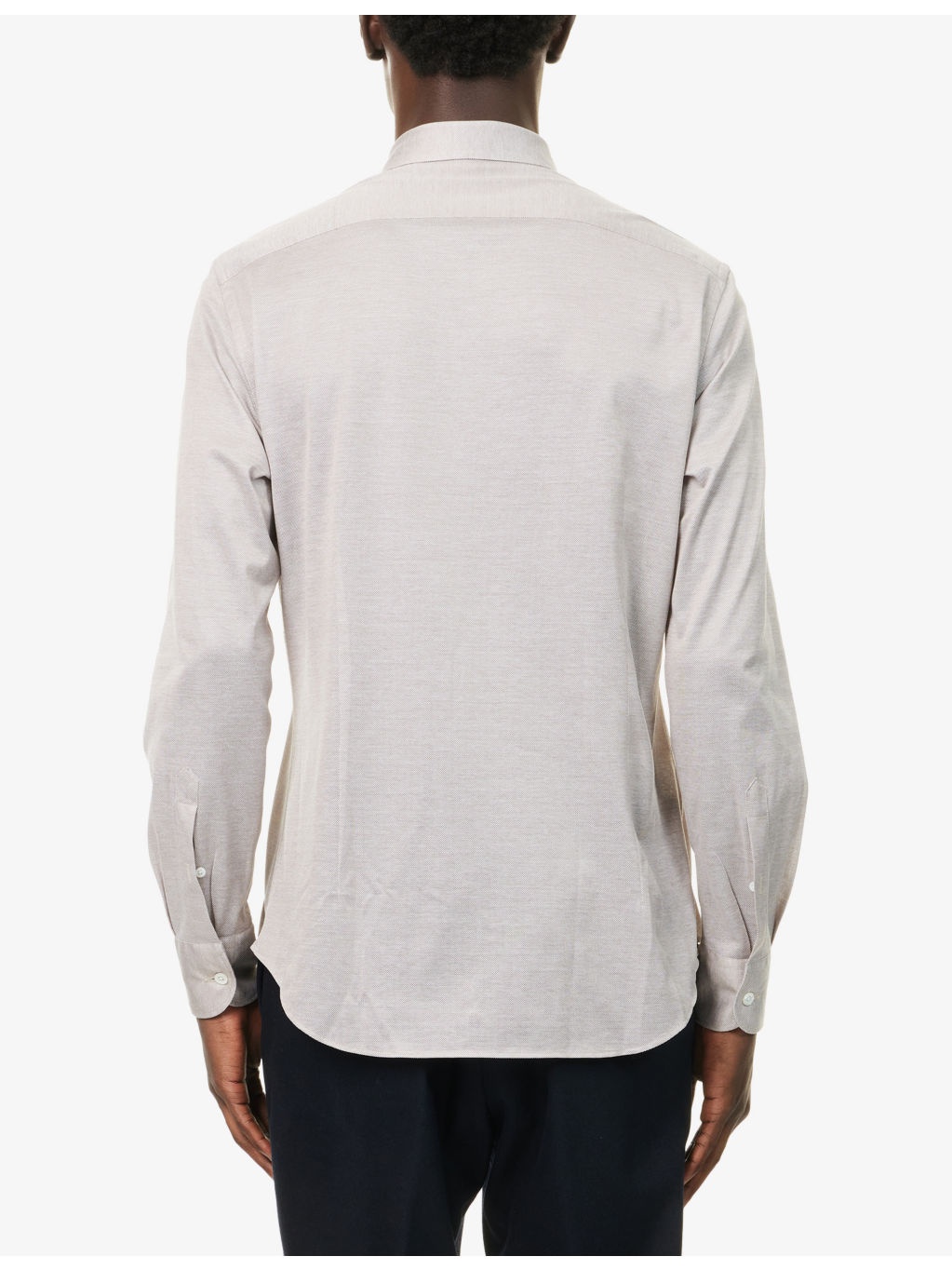 Long-Sleeve Regular-Fit Cotton Shirt - 4