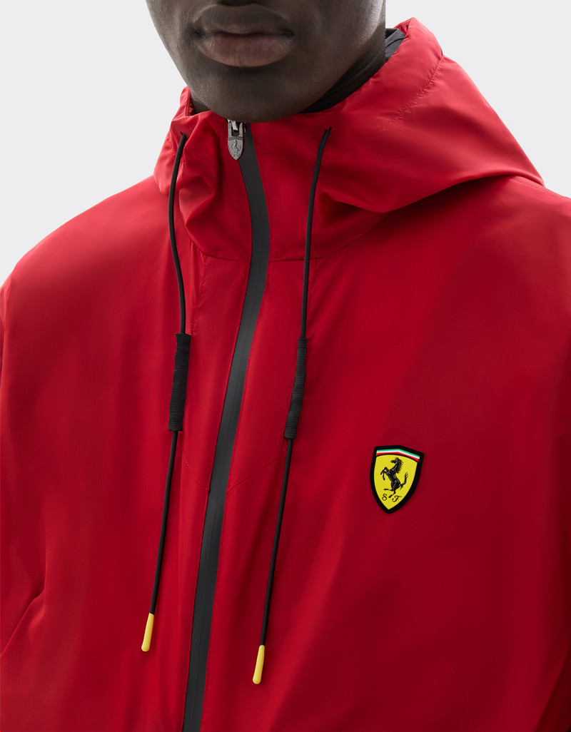 Nylon windbreaker with Ferrari Scudetto 5