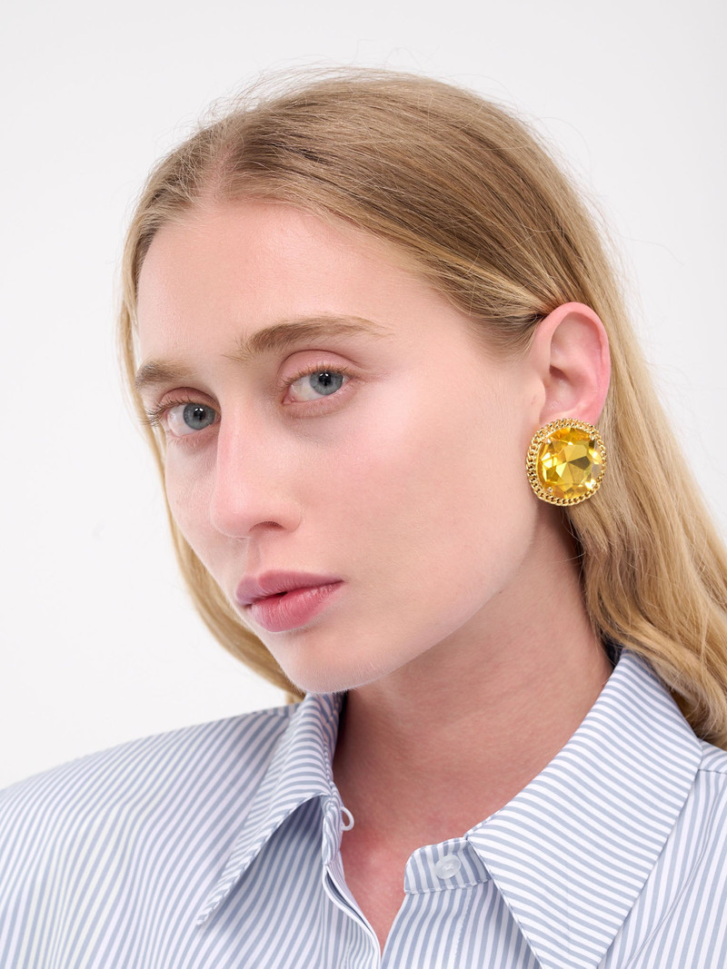 Round Cut Crystal Earrings 3