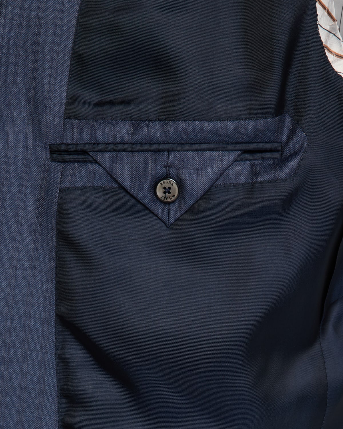 Men's Wool Pinstripe Suit - 8