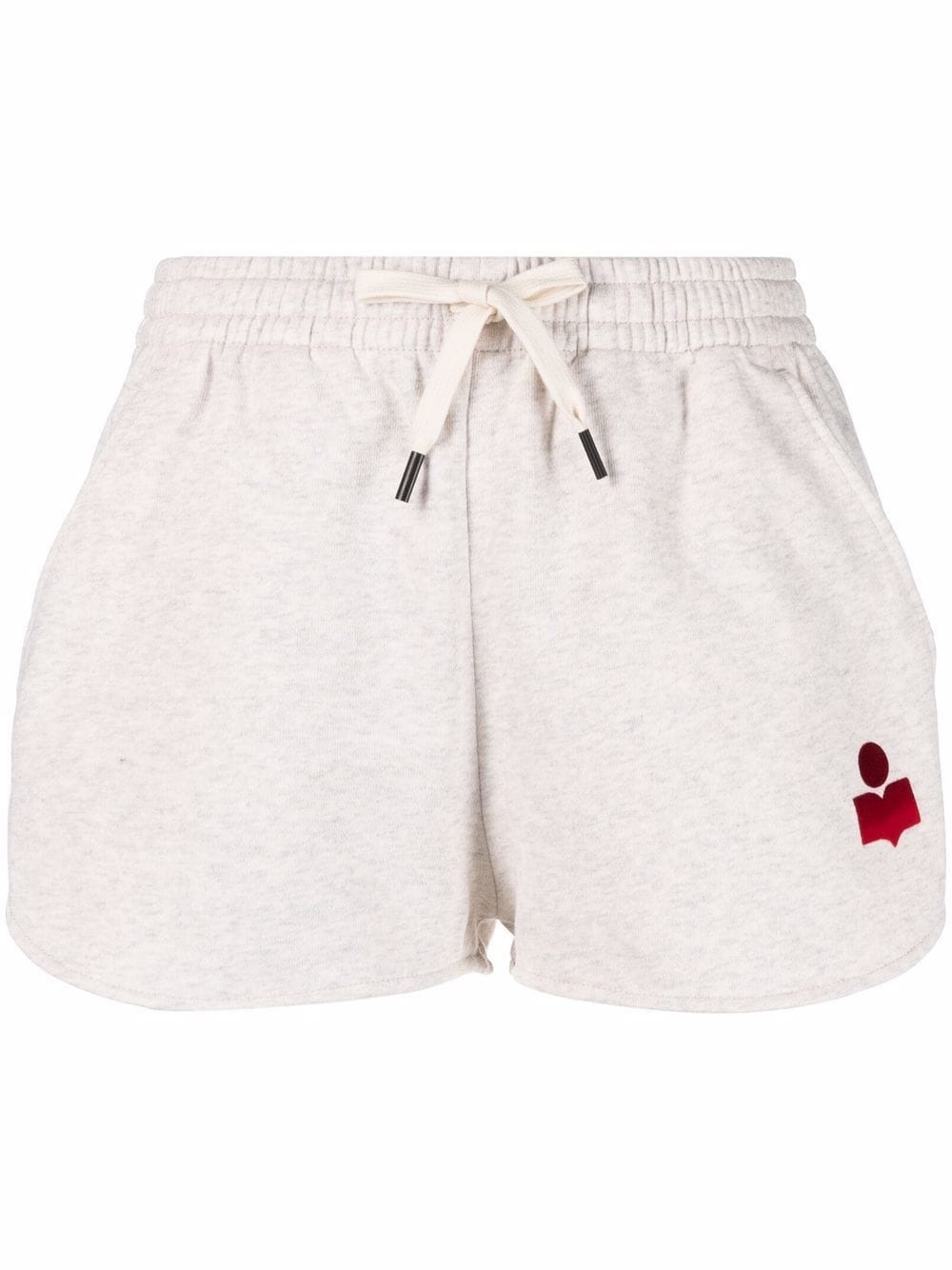 logo-print track shorts - 1
