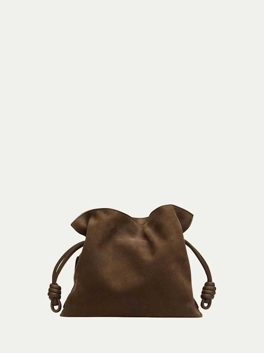 Flamenco Clutch Bag in Nubuck Leather - 1