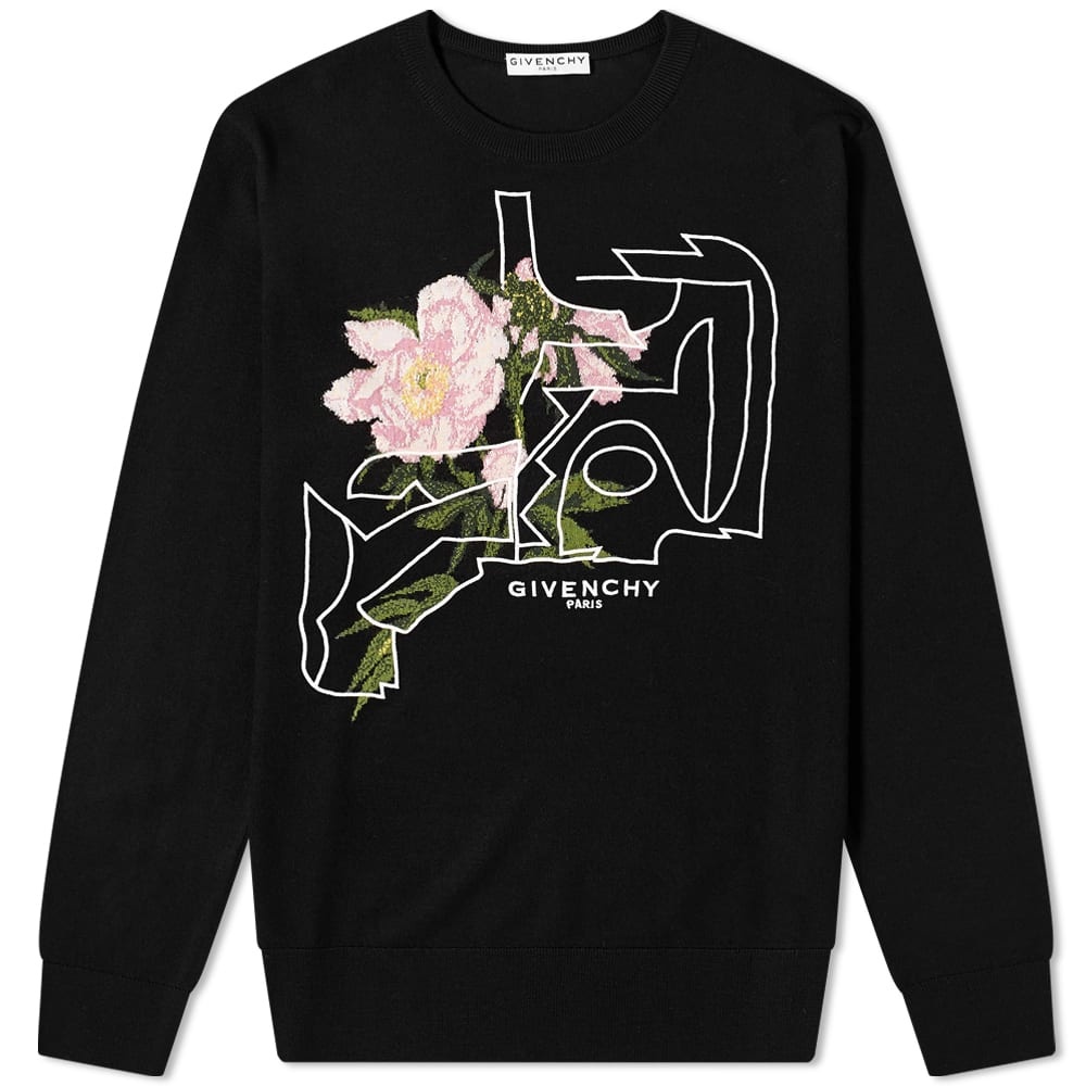 Givenchy Floral Jacquard Crew Knit - 1