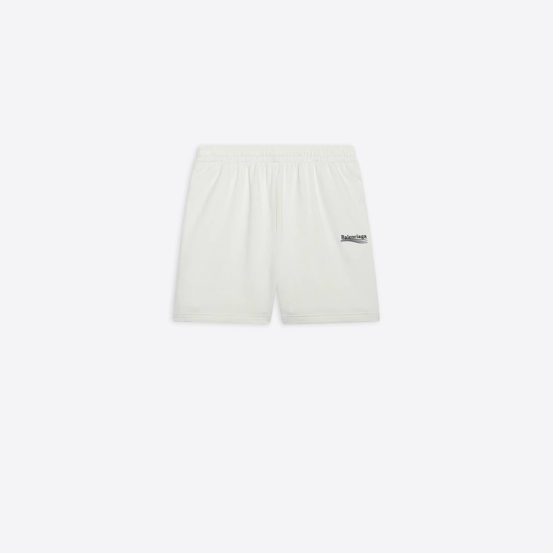 Men's Political Campaign Sweat Shorts in White - 1