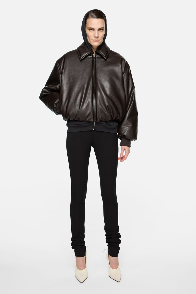 Acne Studios Coated bomber jacket - Dark brown outlook
