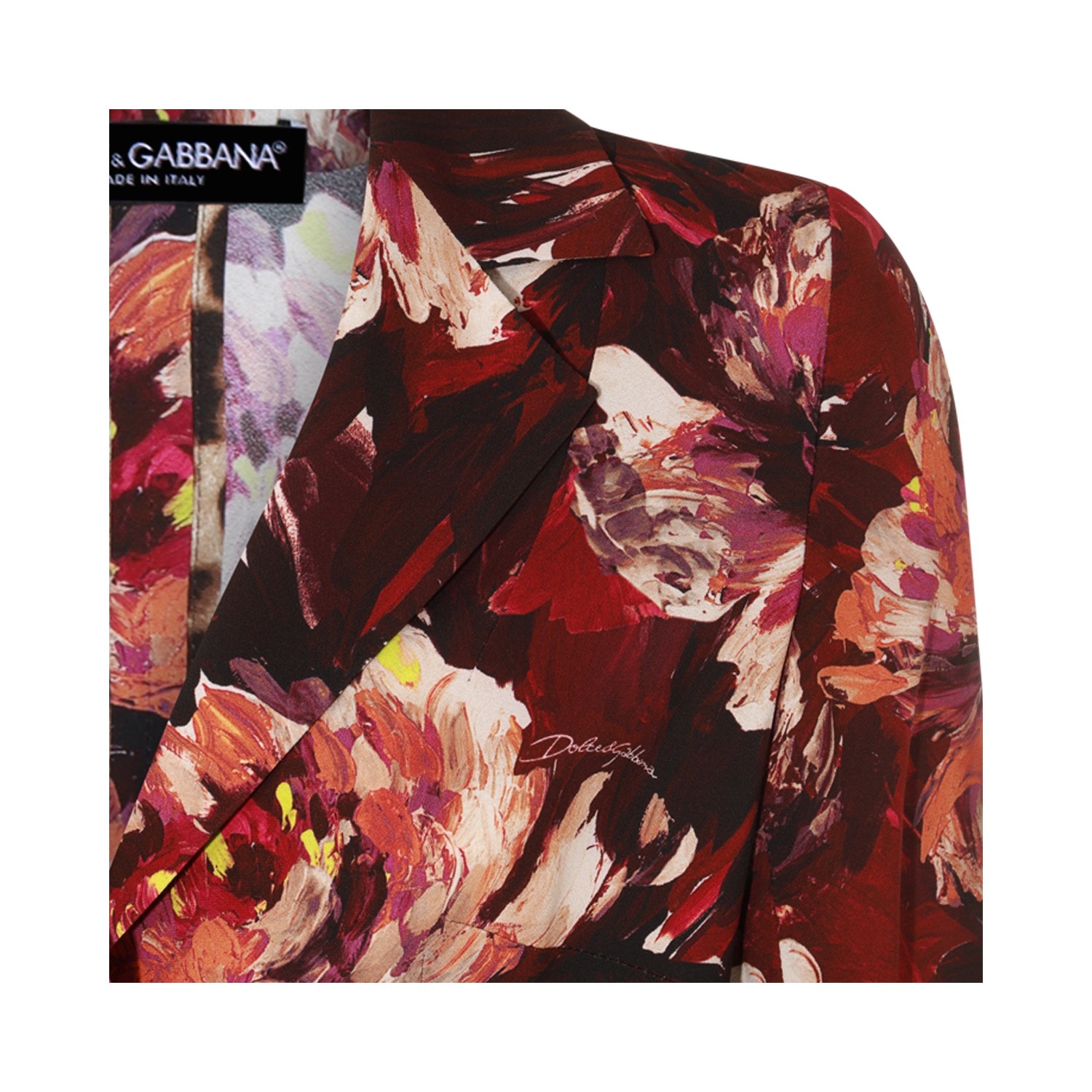 ジャケット DOLCE & GABBANA DARK RED MULTICOLOUR VISCOSE BLEND BLAZER Dolce & Gabbana DARK RED MULTICOLOUR VISCOSE BLEND BLAZER