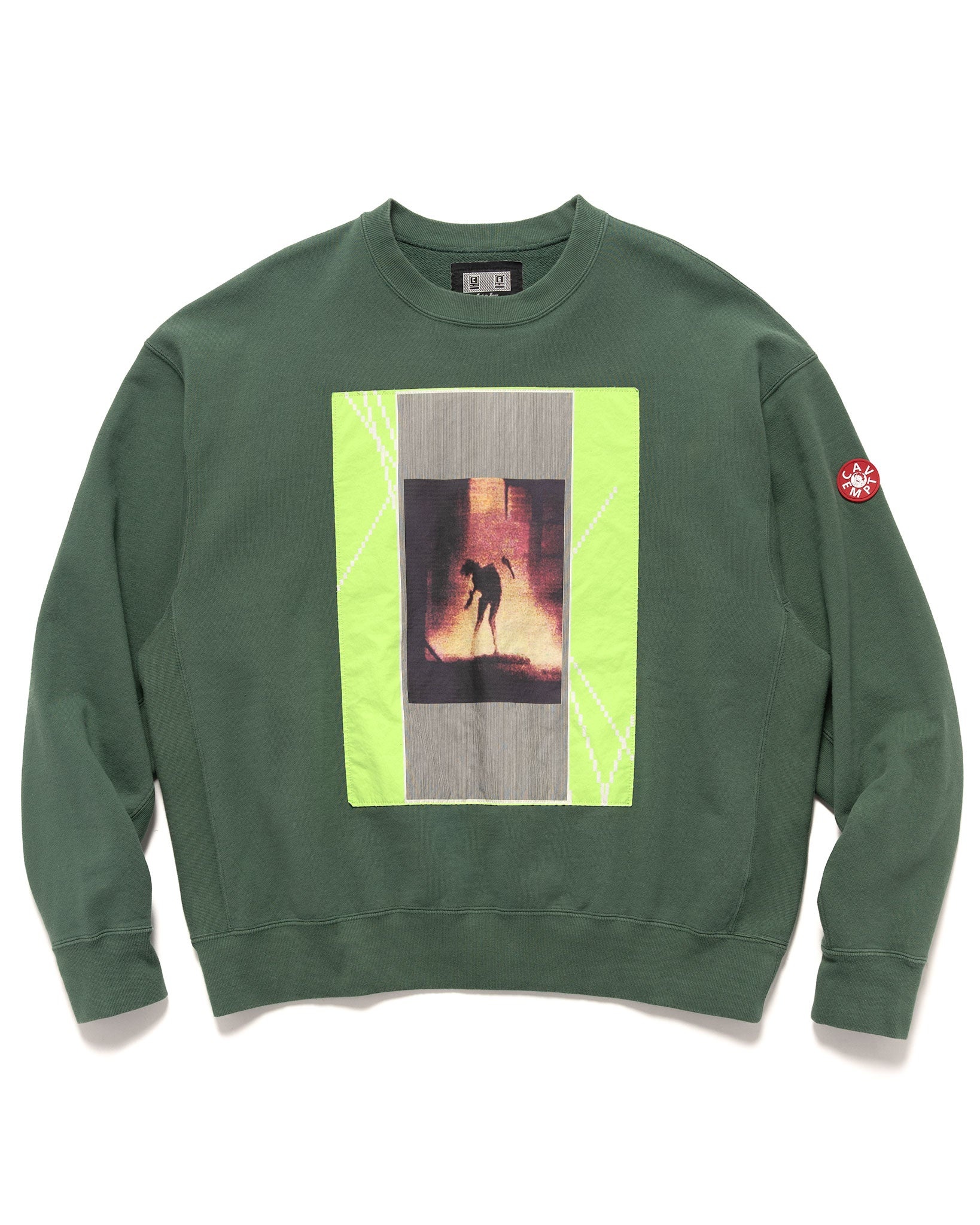 Washed VS 8b Crew Neck Green - 1