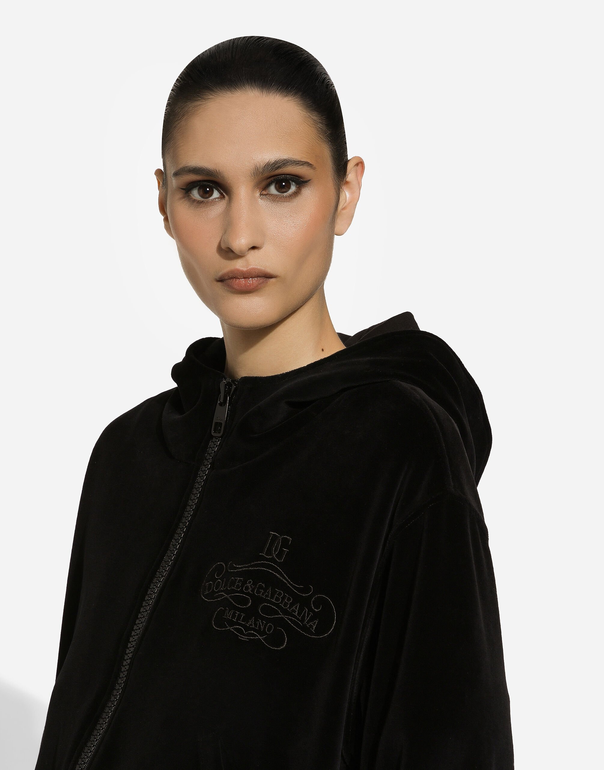 Chenille cotton hoodie - 4