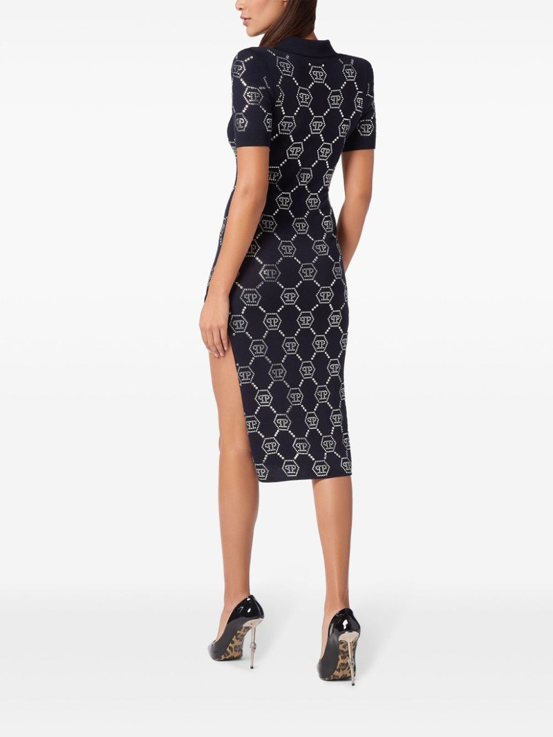 PHILIPP PLEIN monogram polo dress outlook