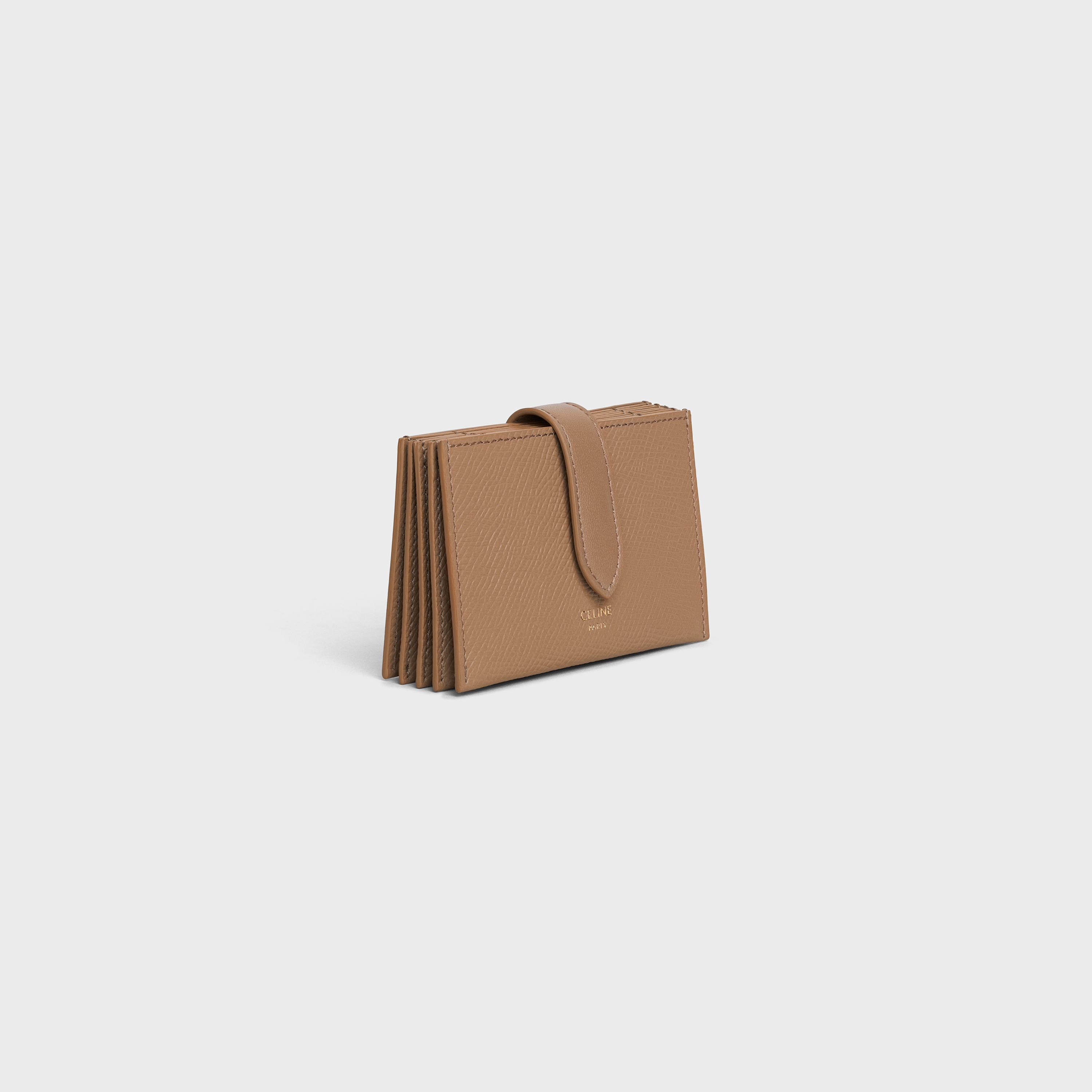 ACCORDEON CARD HOLDER IN GRAINED CALFSKIN - 2