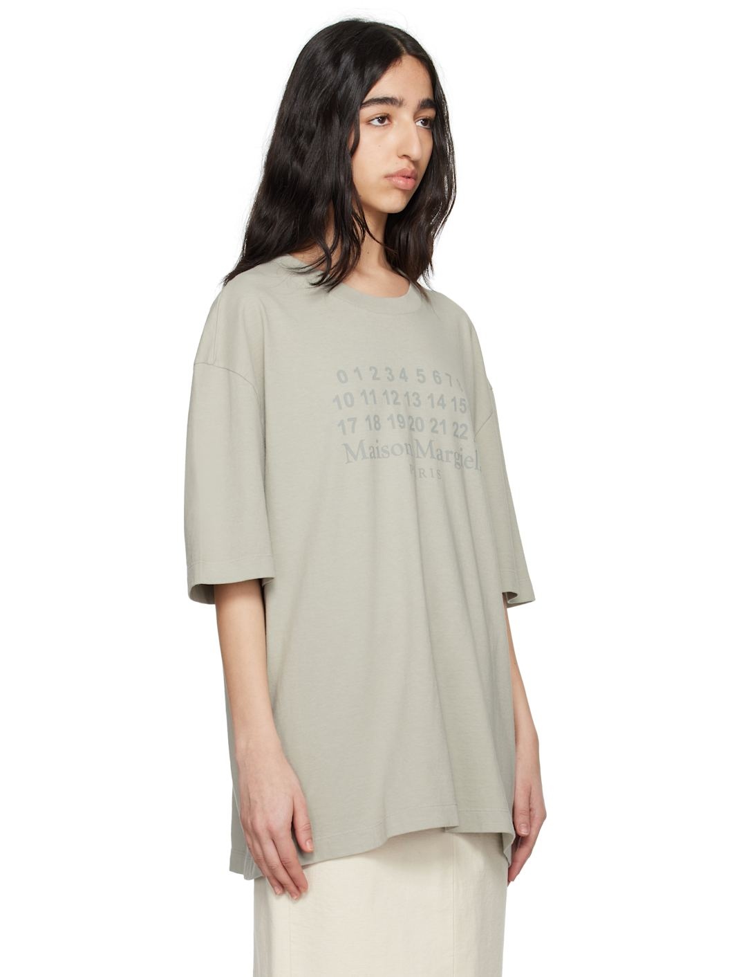 Gray Numeric Logo T-shirt - 2