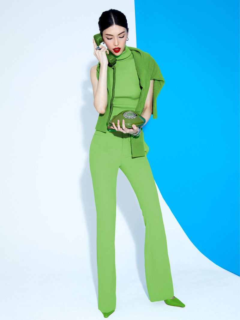 Alice + Olivia LIVI STRAIGHT LEG TROUSER outlook