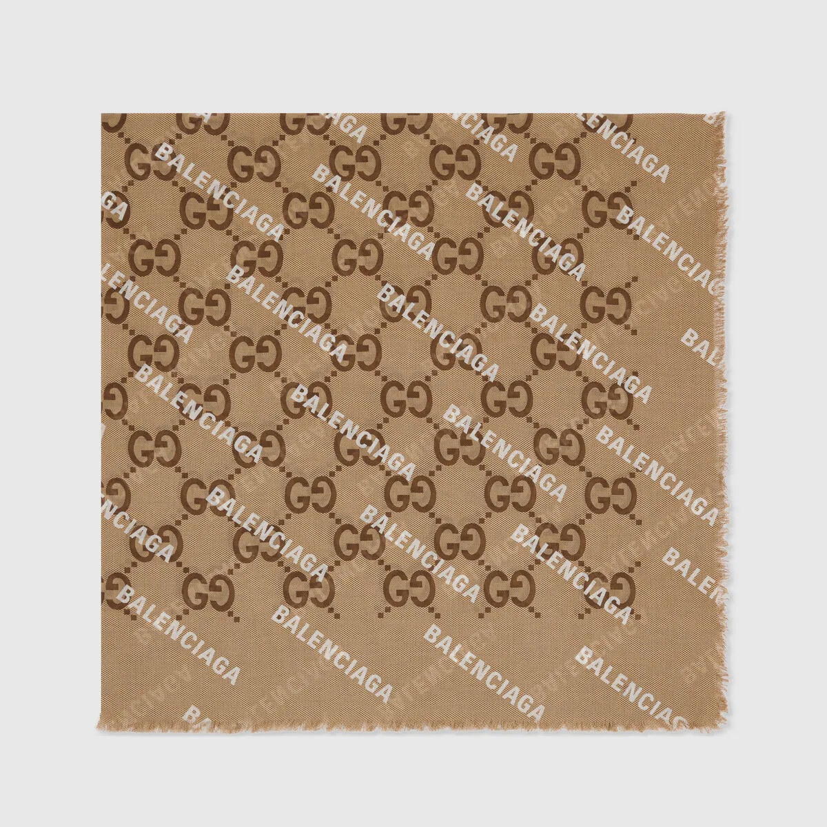 The Hacker Project maxi GG print silk shawl - 2