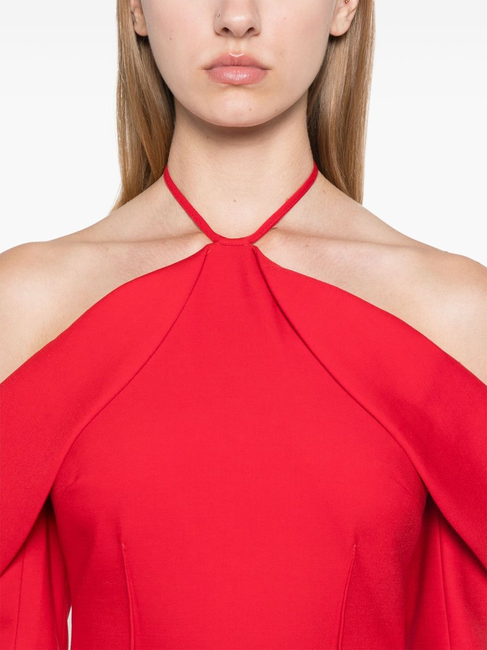 off-shoulder mini dress - 5