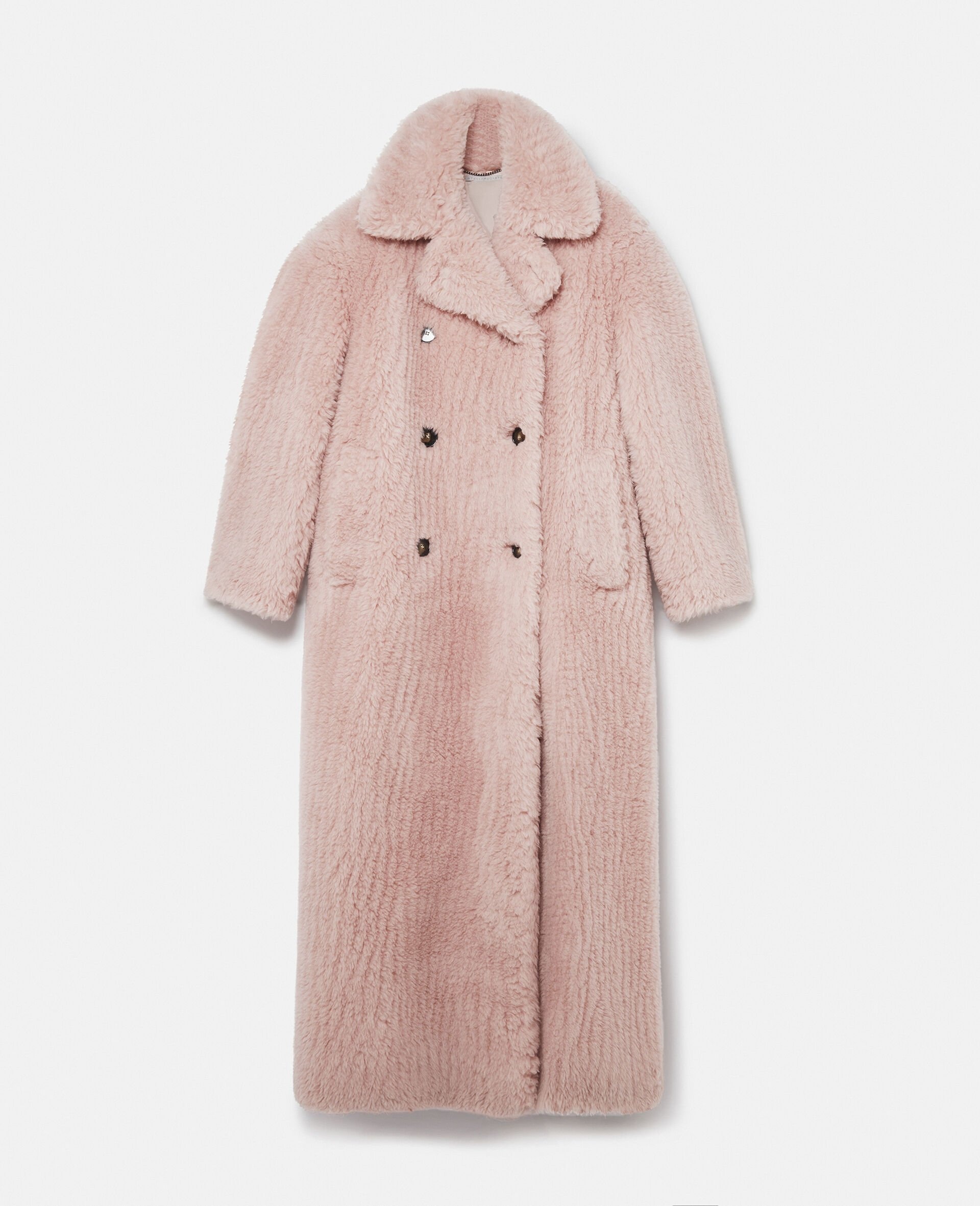 Oversized Plush Teddy Long Coat - 1