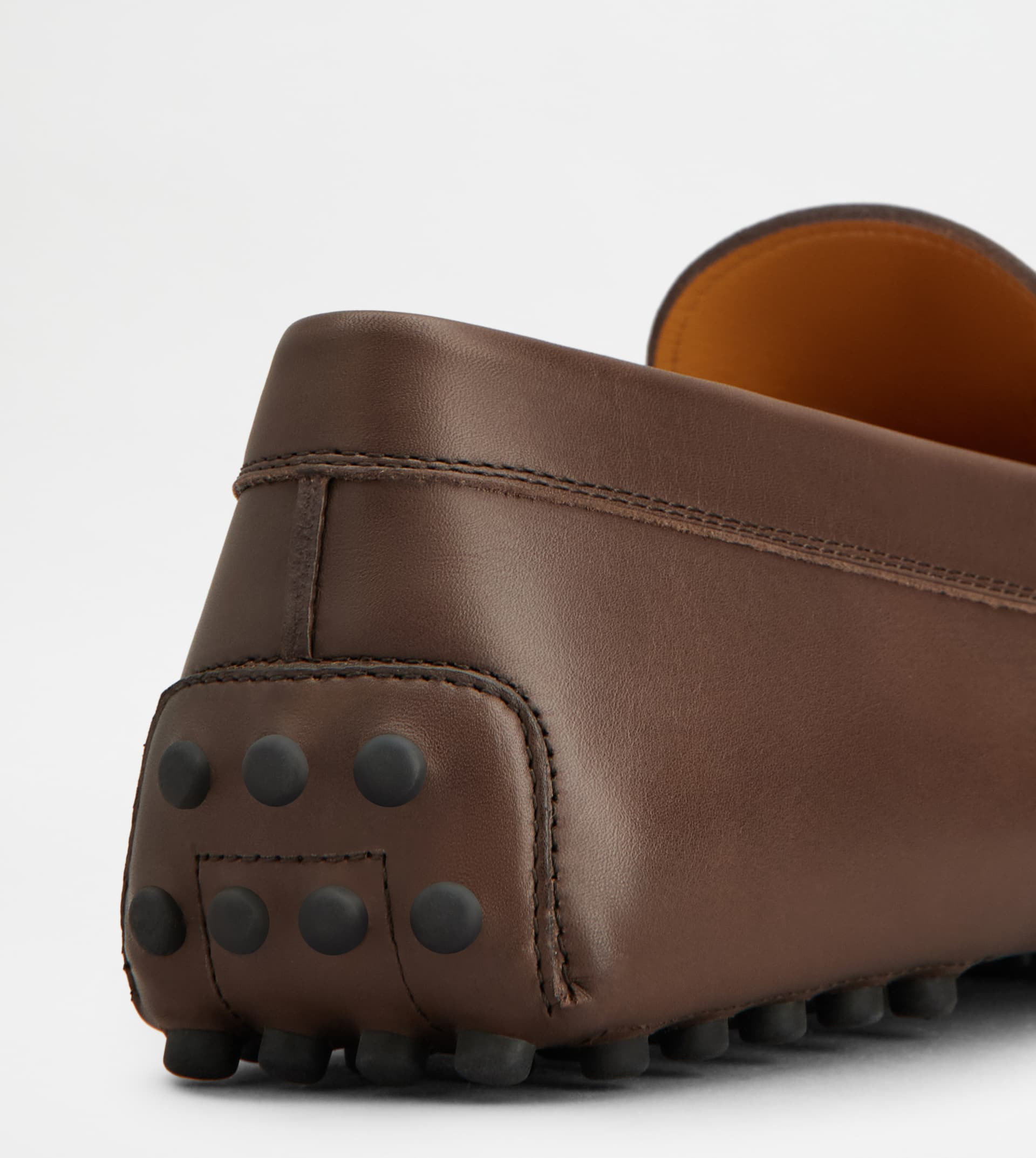 GOMMINO DRIVING SHOES IN LEATHER - BROWN - 5