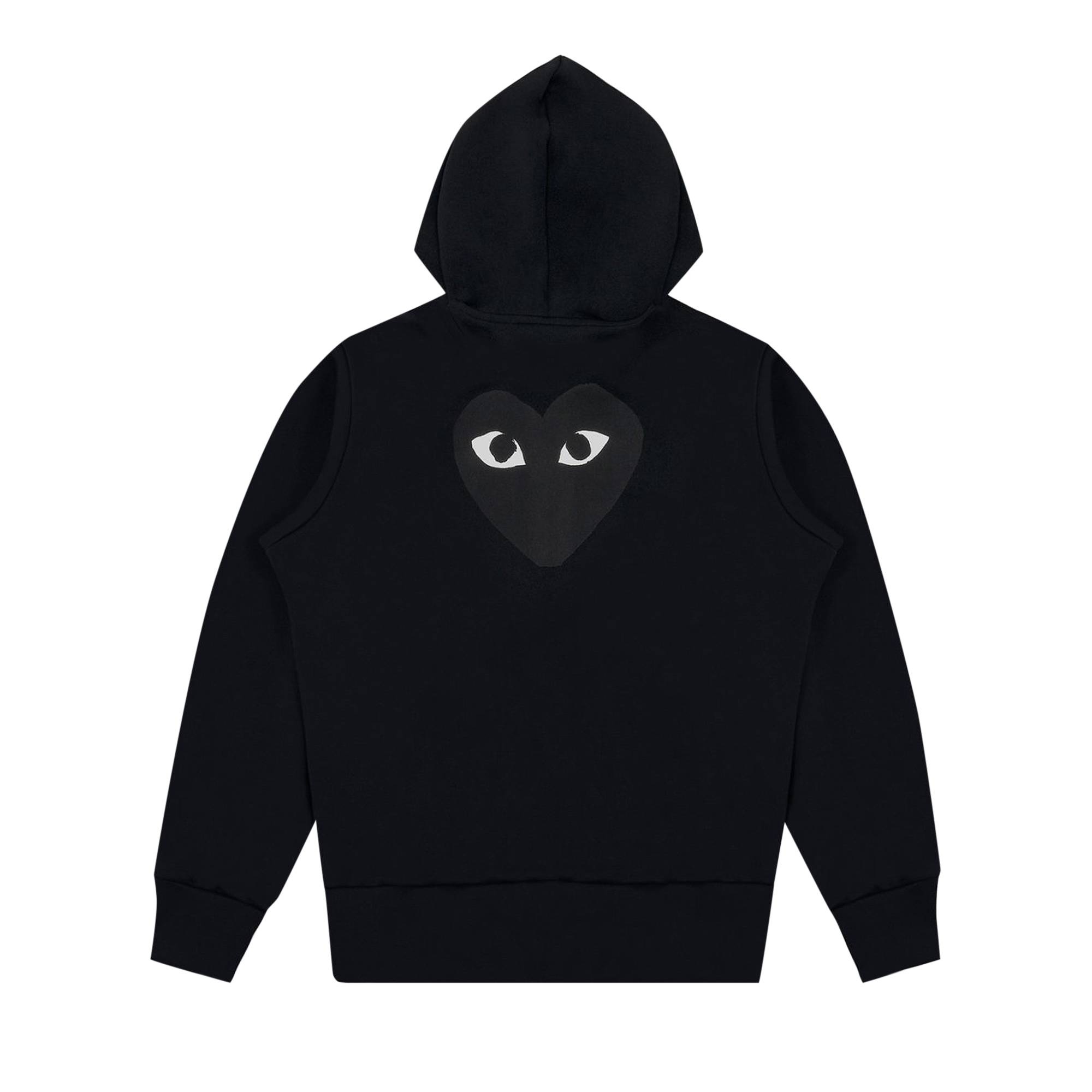 Comme des Garçons PLAY Zip Up Hoodie 'Black' - 2