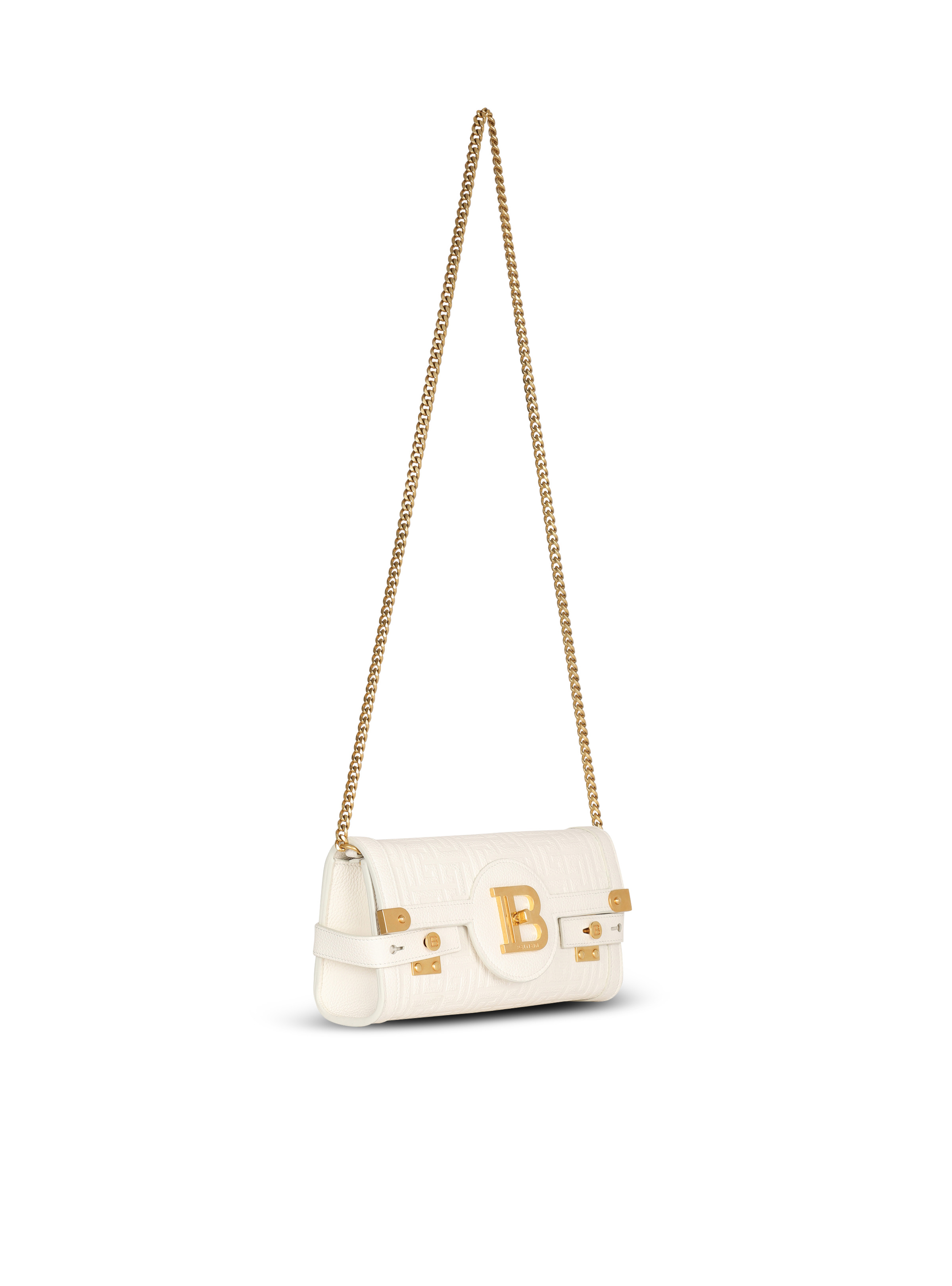 B-Buzz 23 monogrammed grained leather clutch - 3