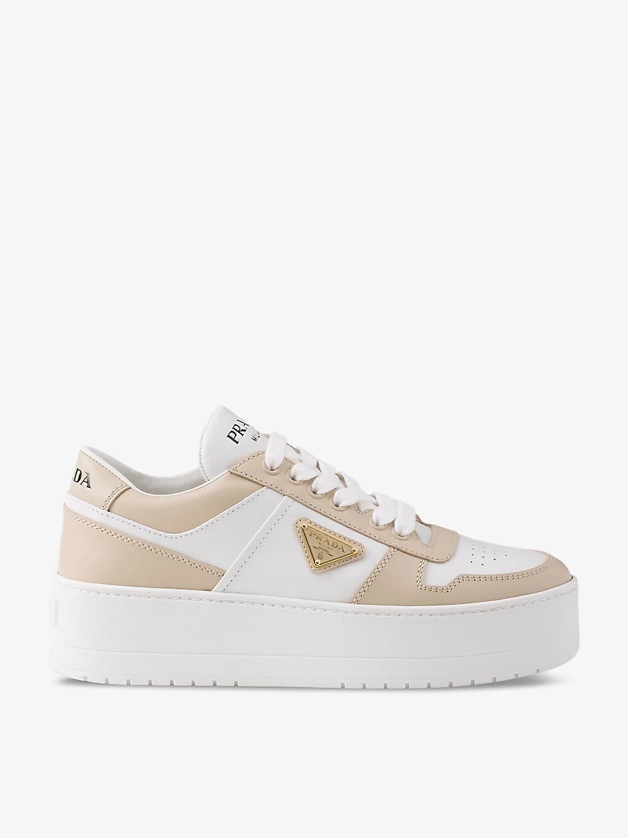 Downtown Bold platform-sole leather trainers - 1